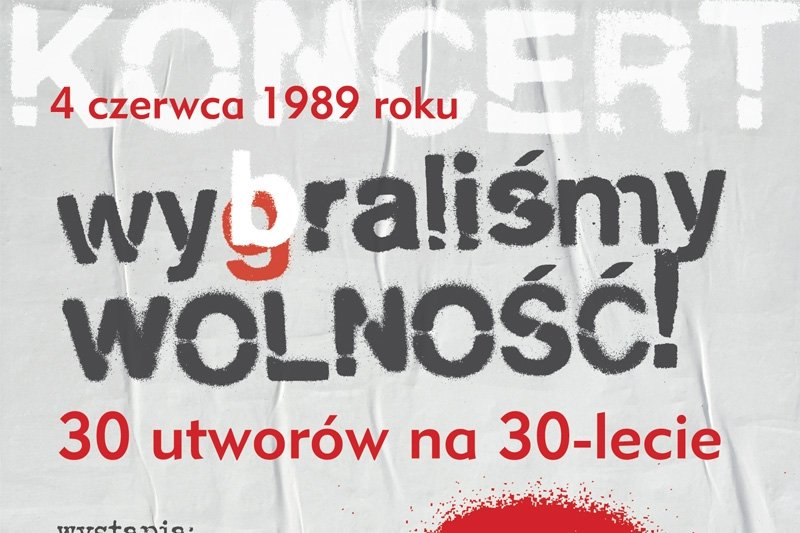 Koncert na 30-lecie wolności. Zaproszenie dla 30-latków do wspólnego zdjęcia