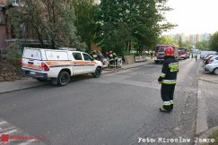 Wyciek gazu na os. Karpackim. Akcja straży pożarnej i pogotowia gazowego - foto