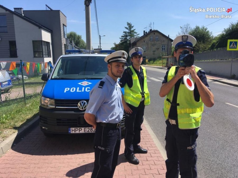 Niemiecki policjant w bielskiej drogówce. U nas uczy się fachu - foto