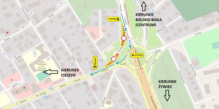 Ważne dla kierowców! Zmiany w organizacji ruchu na rondzie Hulanka