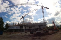 Duży postęp prac na budowie biurowca z salą koncertową - foto