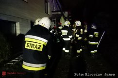Pożar przyłącza energetycznego. Budynek jest bez prądu - foto