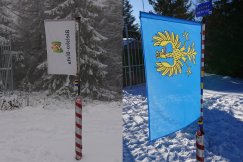 Flagę z logo Bielska-Białej na szczycie Klimczoka zastąpiono herbem Śląska - foto