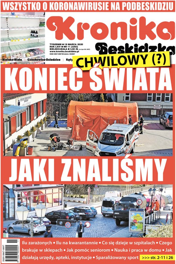 Wszystko o koronawirusie na Podbeskidziu. Wyjątkowe wydanie tygodnika