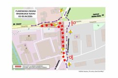 Nowa organizacja ruchu na ul. Cieszyńskiej. Miesiąc dodatkowych utrudnień