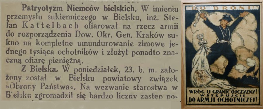 Wróg u granic ojczyzny! Patriotyzm Niemców bielskich