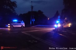 Nietrzeźwy przewrócił się na rowerze. Kierowcy zablokowali ruch - foto