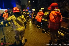 Nocą dwukrotnie wylał potok Niwka. Interweniowali strażacy i policja - foto