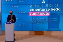 Cmentarze zamknięte do poniedziałku! Apel premiera do samorządów i firm