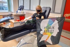 Strajkujące kobiety oddały krew dla chorych bielszczanek - foto