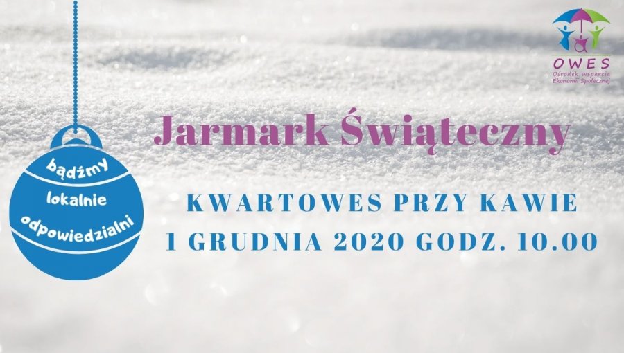 Przysmaki i prezenty pod choinkę. Jednak będzie jarmark świąteczny online