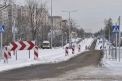 Atak zimy przeszkodził w rozbudowie ul. Cieszyńskiej. Nowy plan robót