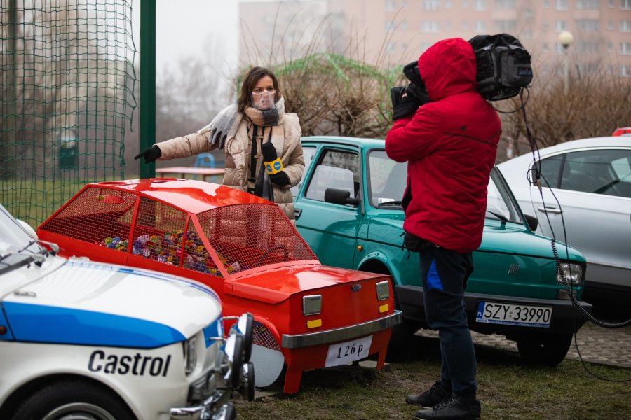 Ekipa Dzień Dobry TVN w Bielsku-Białej. Maluch na nakrętki w roli głównej - foto