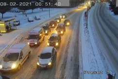 Bardzo niebezpieczne warunki na bielskich ulicach. Najgorzej jest na podjazdach - foto