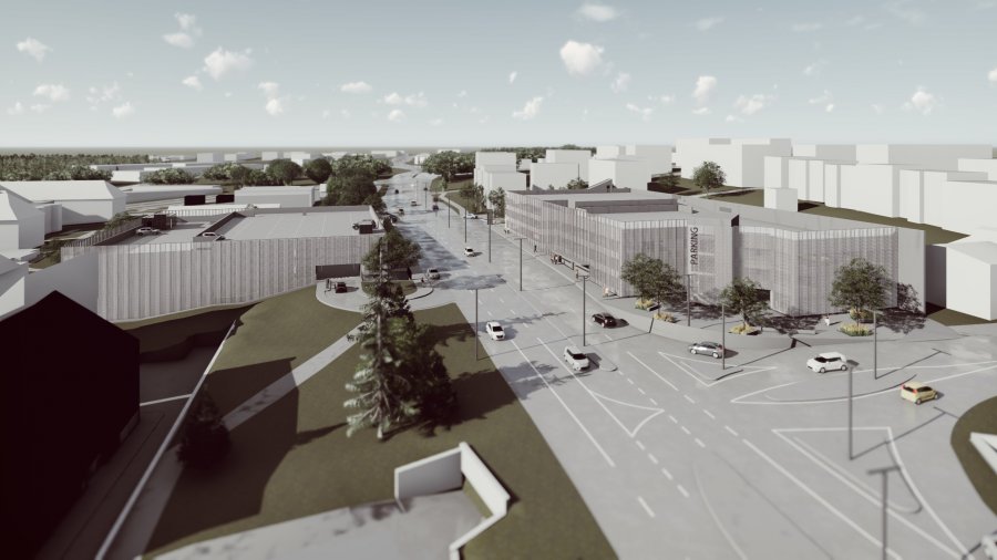 Powstanie piętrowy parking. Dojazd pod ulicą Lwowską WIZUALIZACJA