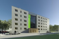 Blok czynszowy powstanie przy ul. Batorego. Mieszkania pod klucz WIZUALIZACJA