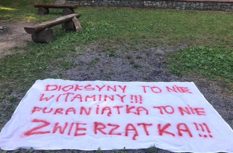 Protest przeciwników budowy spalarni odpadów komunalnych