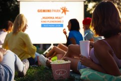 Kino w plenerze przy Gemini Park Bielsko-Biała