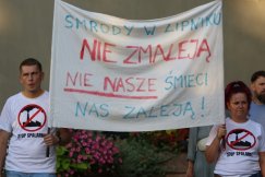 Długa debata o spalarni. Dwie organizacje odmówiły udziału i pikietowały - foto