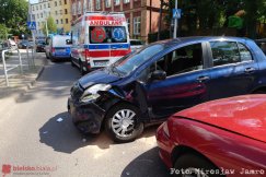 Zderzenie aut na Lipnickiej. Sprawczyni nie ustąpiła pierwszeństwa - foto