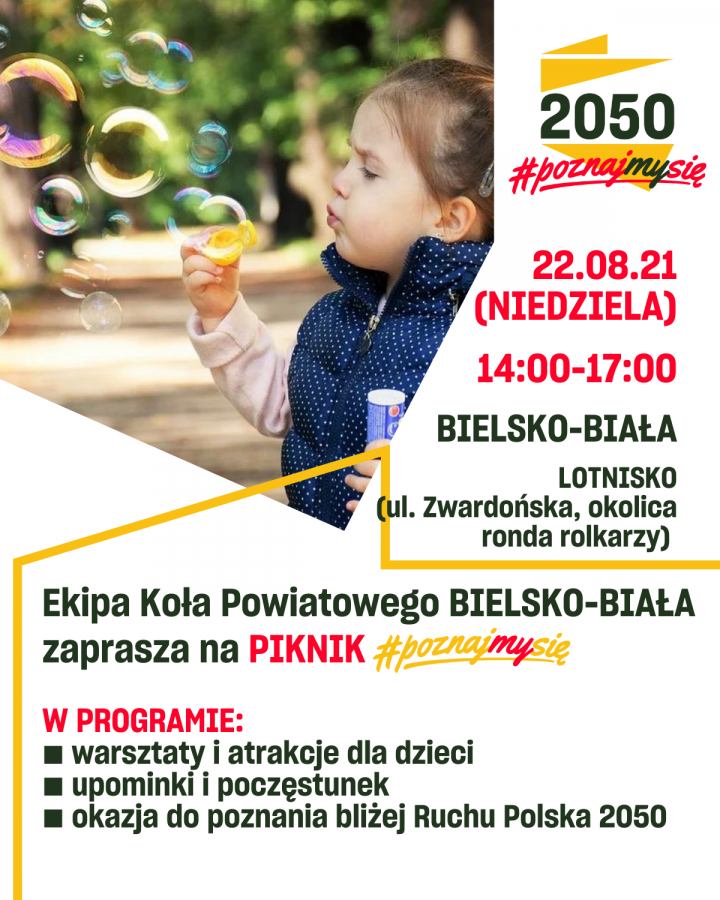 Piknik na lotnisku. Ofensywa Ruchu Szymona Hołowni w Bielsku-Białej