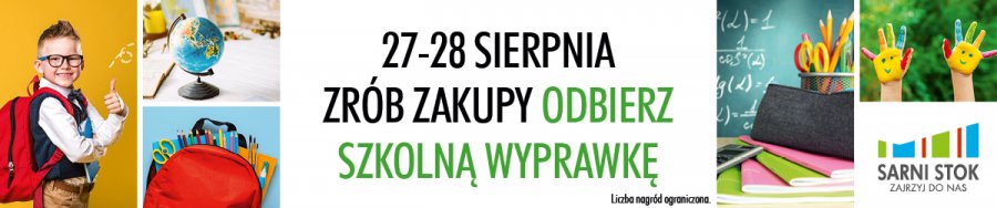 Odbierz wyprawkę szkolną w CH Sarni Stok. Upominki za zakupy na ostatnią chwilę