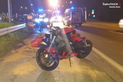 Tragiczny wypadek motocyklisty. Kierująca fordem nie doznała poważnych obrażeń - foto