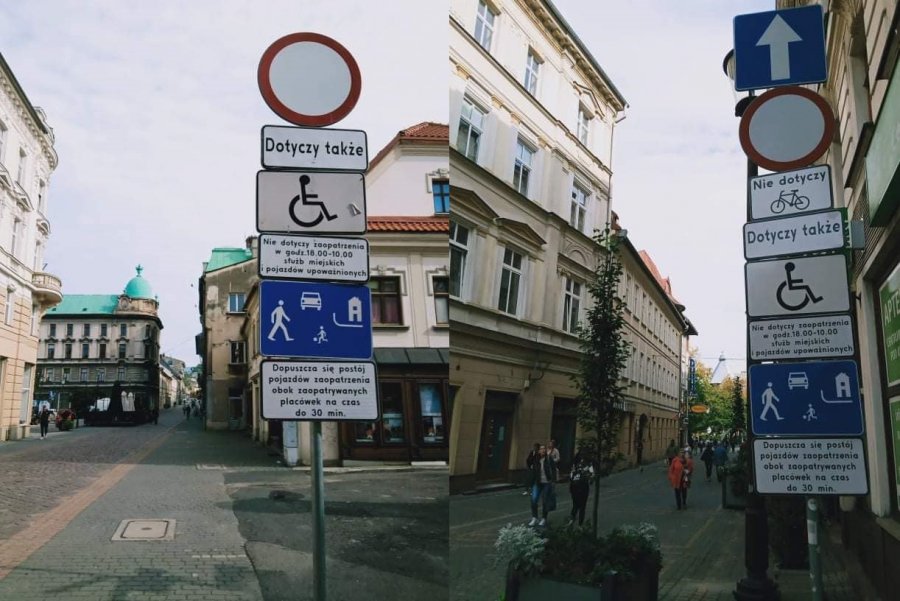 Koszmarne nieporozumienie na ul. 11 Listopada. Ludzie źle odczytują znaki zakazu