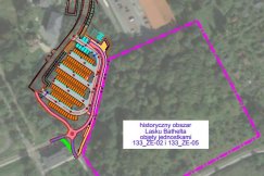Będzie parking w miejscu dawnej łąki? Satelitarne zdjęcia Lasku Bathelta