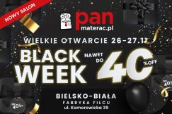 Otwarcie salonu Pan Materac w Bielsku-Białej! Rabaty do 40 proc.!