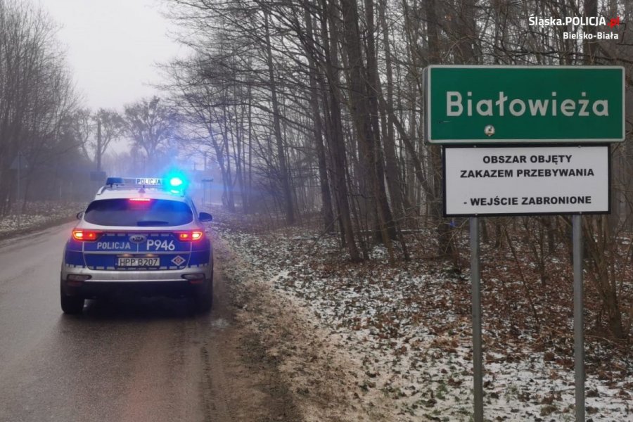 Naczelnik drogówki na granicy z Białorusią. Są tam też inni bielscy policjanci ZDJĘCIA