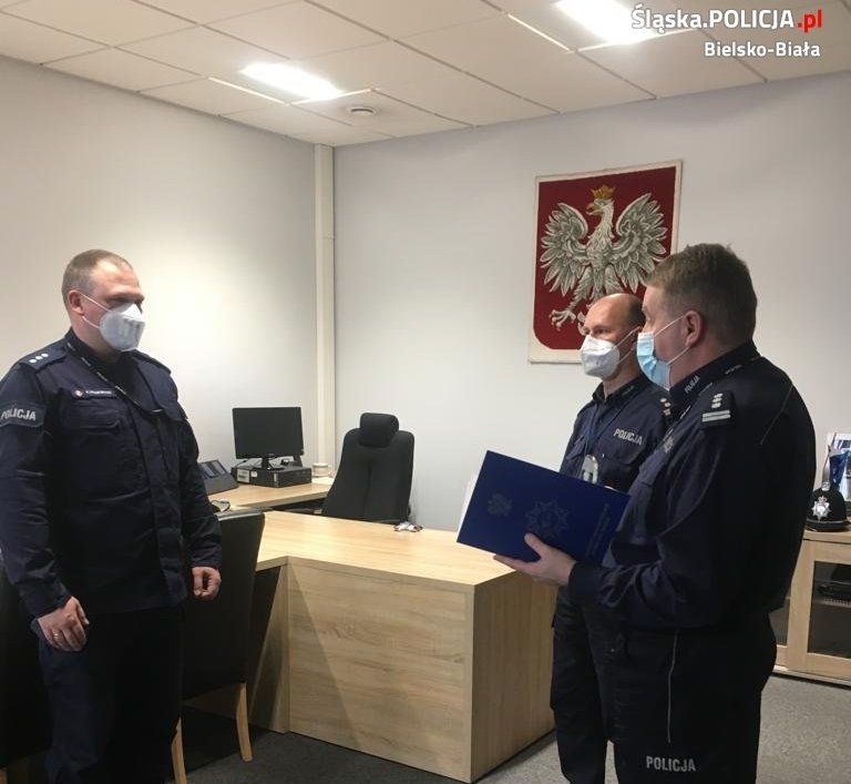 Duży awans szefa bielskiej drogówki. Wcześniej służył przy granicy z Białorusią
