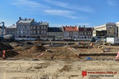 Wstrzymanie części robót na placu Wojska Polskiego