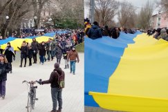 Protesty uliczne w okupowanym mieście. Tych haseł nie trzeba tłumaczyć! FILM