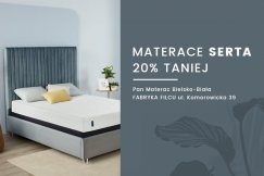 Materace Serta w promocji 20 proc. w salonie Pan Materac w Bielsku-Białej!