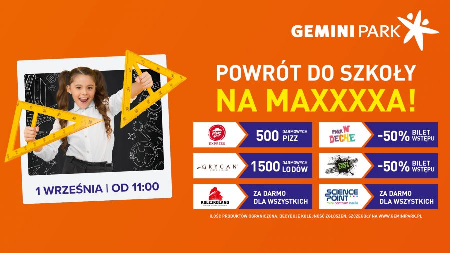 Powrót do szkoły na maxa w Gemini Park Bielsko-Biała!
