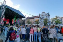 Kolejka na Rynku w kwiatach. Każdy chce zrobić pamiątkowe zdjęcie! - foto
