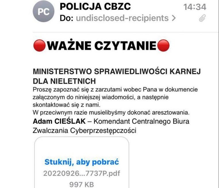 Fałszywe maile w całej Polsce. Biuro do walki z oszustami ofiarą... oszustów