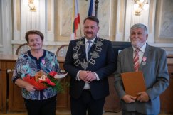 Złote gody w bielskim ratuszu. Spotkanie par z rekordowym stażem małżeńskim - foto