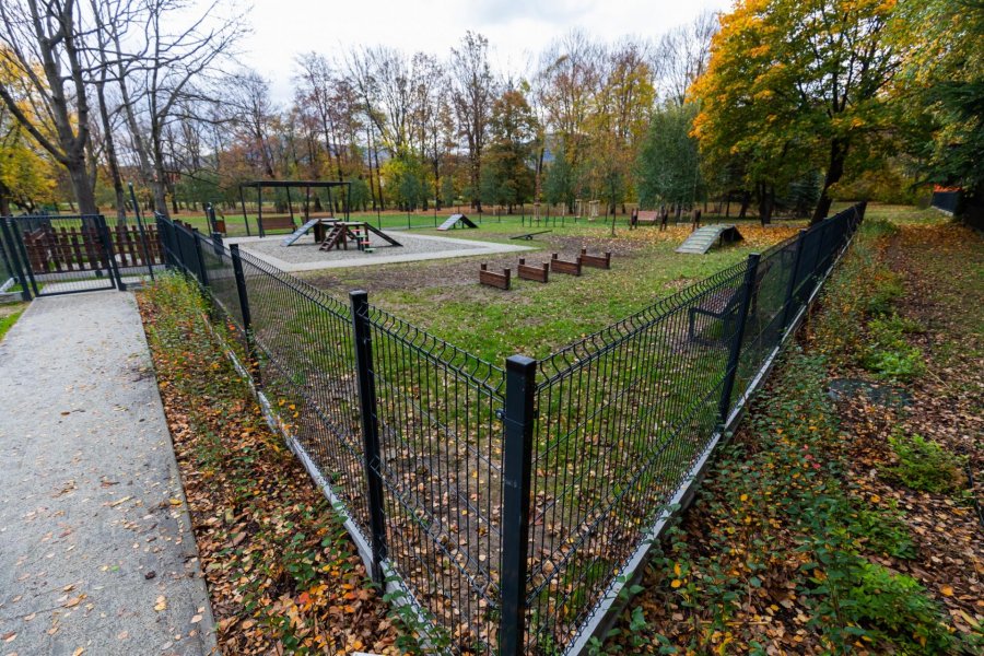 Powstał wybieg z toaletami dla psów. Są kosze na ekskrementy z podajnikami toreb ZDJĘCIA