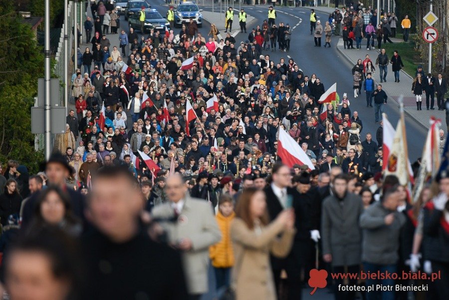 Bielsko-Biała dla Niepodległej. Obchody uroczyste i mniej oficjalne ZDJĘCIA