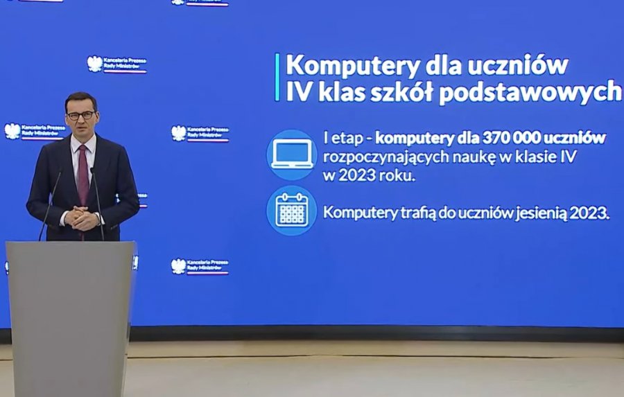 Darmowe laptopy dla uczniów szkół podstawowych. Rusza nowy program rządu