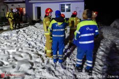 Nocny pożar w Bielsku-Białej. Pięć osób w porę uciekło z domu - foto