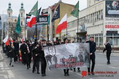 Narodowcy przeszli ulicami miasta. Na koniec był hymn i pirotechnika ZDJĘCIA