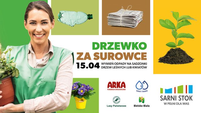 Drzewko i kwiaty za surowce wtórne! Świetna akcja w sobotę na Sarnim Stoku