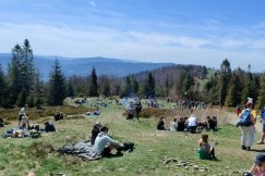 Auta w lasach, tłumy na szlakach. Bielszczanie i turyści ruszyli w góry - foto