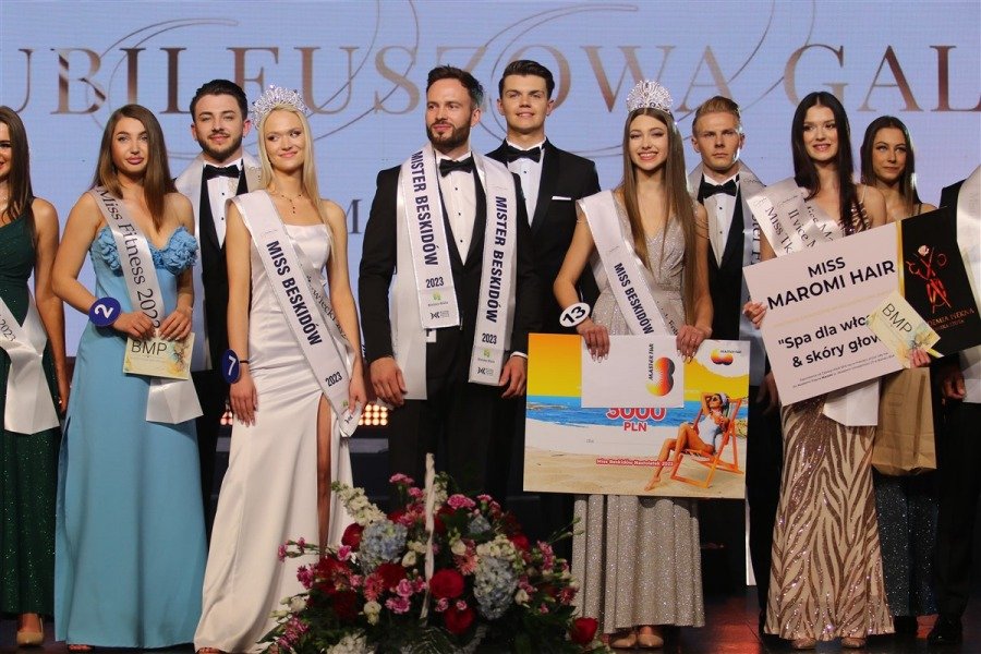 Piękna Karolina z Buczkowic została Miss Beskidów. Efektowna gala na okrągły jubileusz ZDJĘCIA
