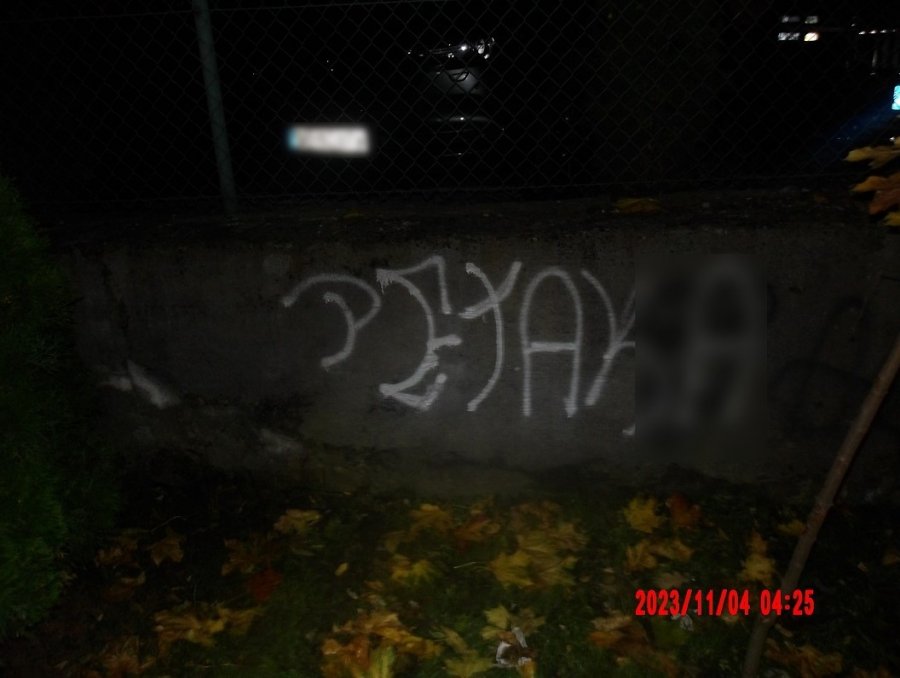 Malowali graffiti w centrum miasta. Wandali ujęli strażnicy miejscy - foto