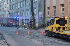 Pożar samochodu w centrum. W trakcie jazdy poczuła spaleniznę - foto
