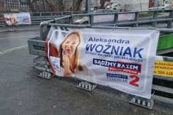 Niewiele zgłoszeń w sprawie banerów. Dwie osoby ujęte na gorącym uczynku - foto